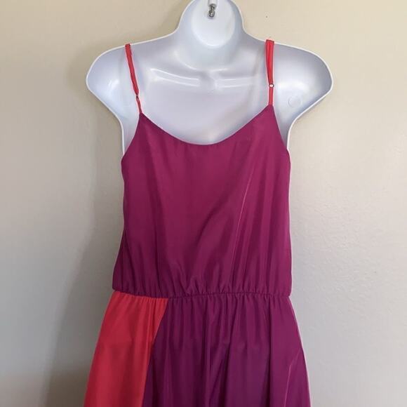 Lush? Maxi Spaghetti Strap Color Block Dress XS - Picture 5 of 16